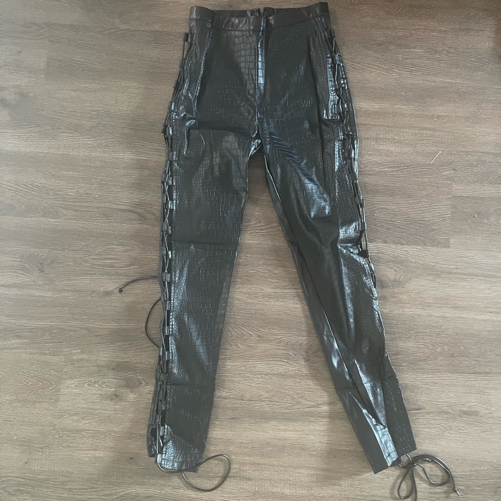 Fashion Nova Lace Up Pants